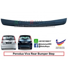 Perodua Viva Custom Fit Original ABS Car Rear Bumper Step Scratch Guard Garnish Protector